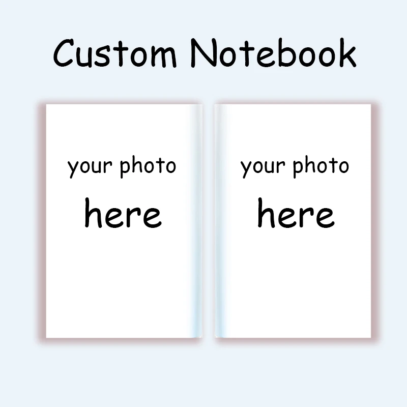 Cuaderno A5 A6 con foto personalizada, impresión 3D, imagen personalizada, libro de notas, cubierta personalizada, imagen personalizada, libros de