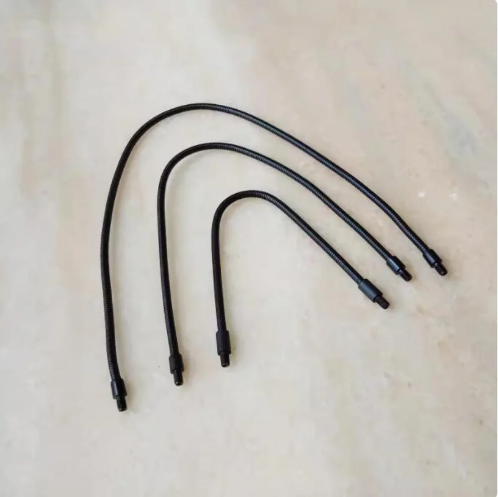 Camal 2pcs M4 Black Metal Positioning Hose Universal Gooseneck Flexible Tube for Working Lamp Fittings Lighting DIY Accessories