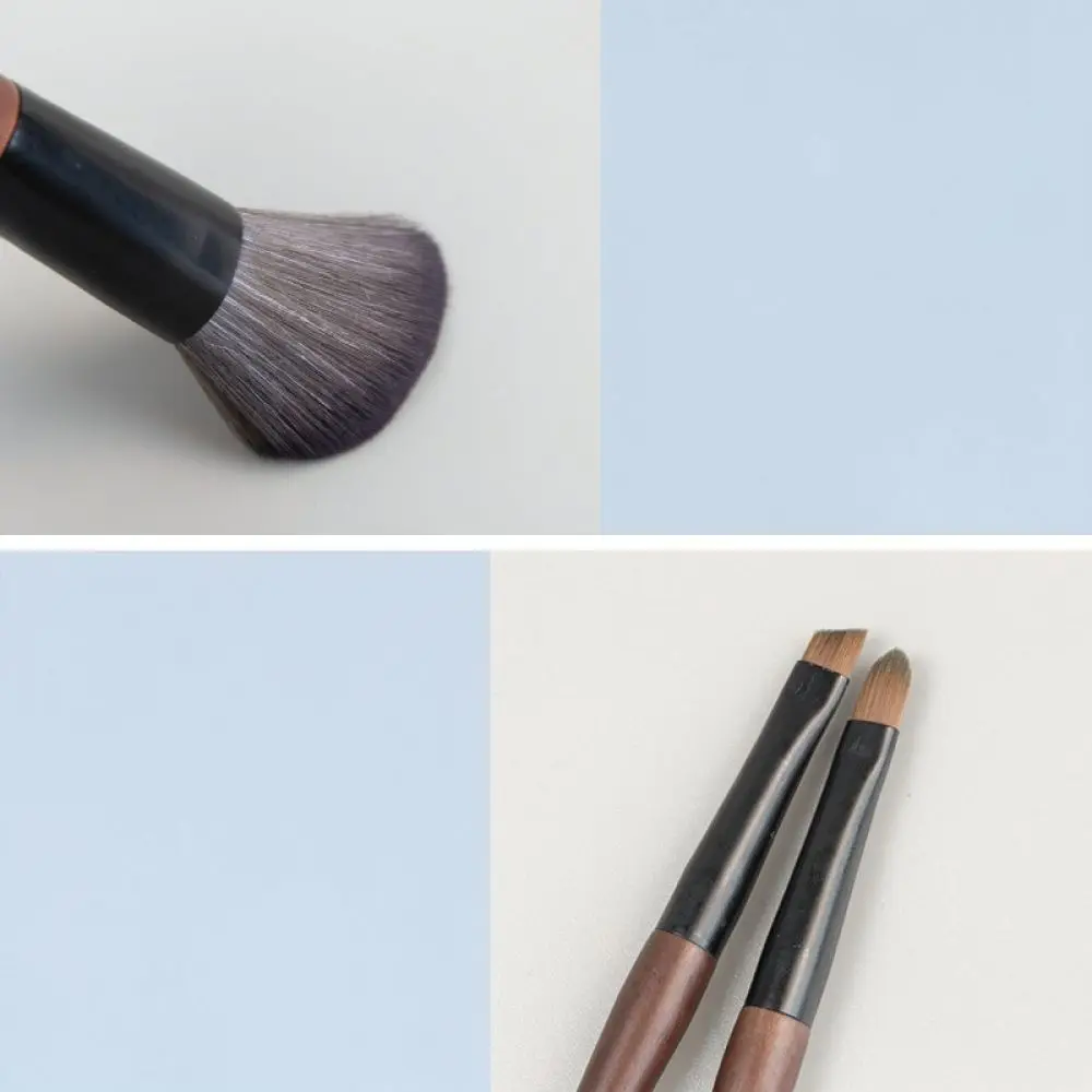 Professional Cosmetic Brush Kit Soft Synthetic Bristles Portable Travel Case Foundation Powder Eyeshadow Beauty Tools