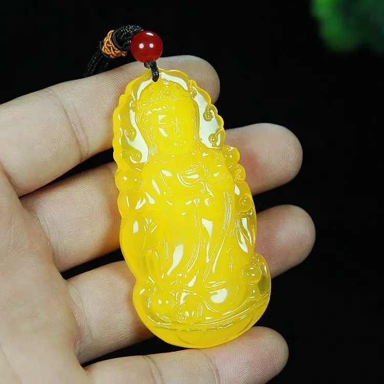 Honey engraved pendant Baltic long Perth necklace men's and women's pendant jewelry