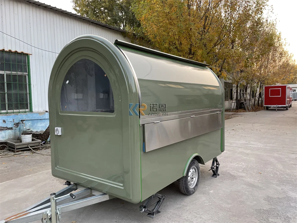 

Custom Food Truck Trailer Coffee Shop Mobile Kitchen Fully Equipped Fast Food Truck Van Hot Dog Cart Ice Cream Snack Kiosk