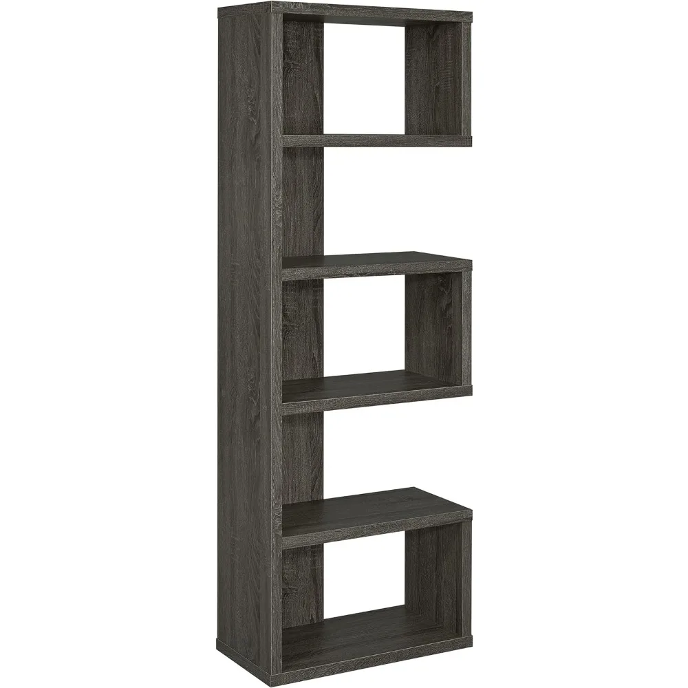 

5 Tier Bookcase Anxiety Bookshelf Storage Shelf Organizers for Room Modular Furniture Desk Organizing Cabinet Living Home