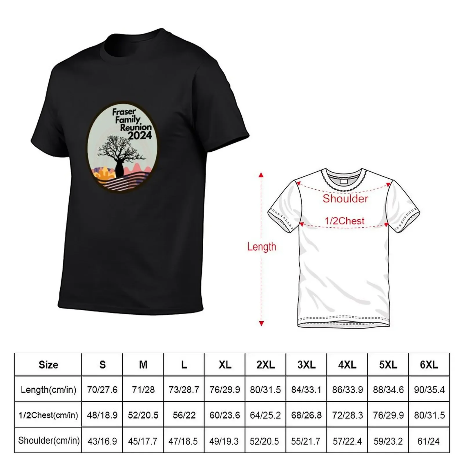 Fraser Family Reunion Kimberley Country T-Shirt anime tshirt animal prinfor boys vintage graphic tee vintage men workout shirt