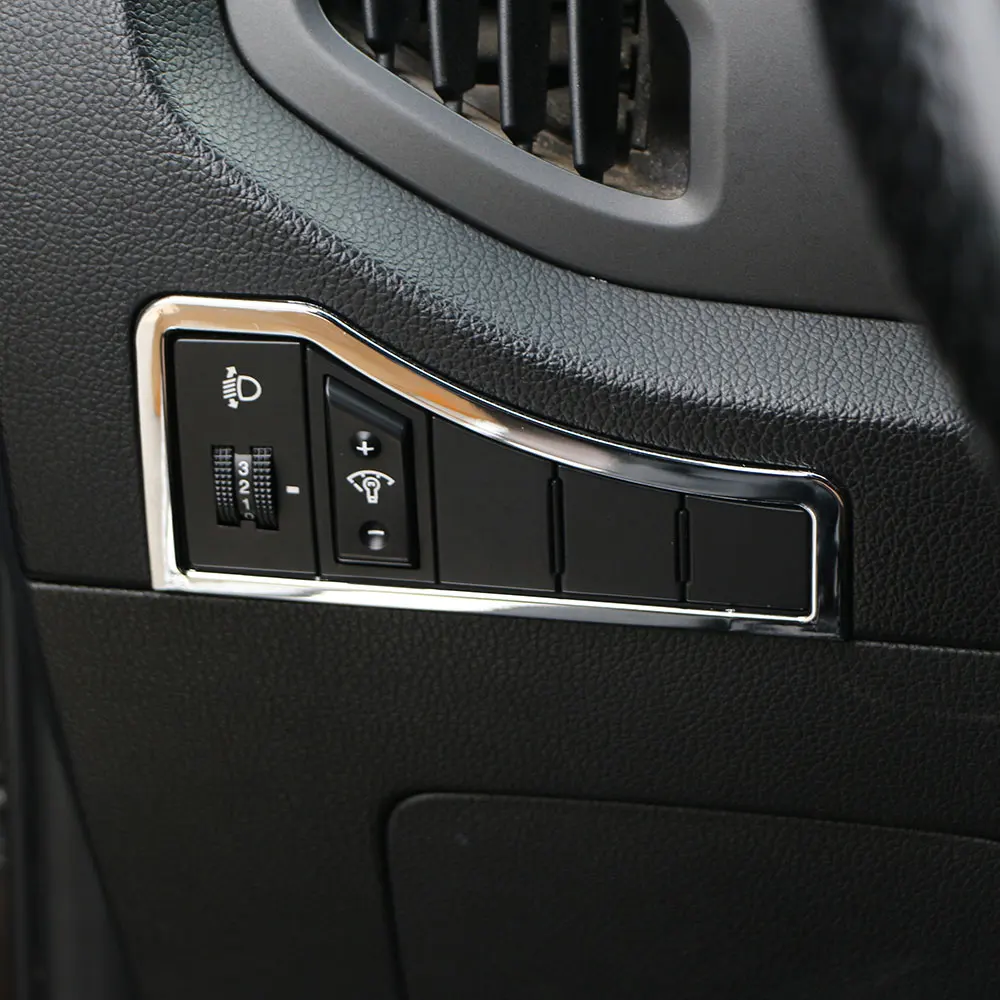 

Car Headlight Switch Button Sticker For KIA Sportage 3 SL 2011-2014 2015 Head Light Protection Decorative Cover ABS Accessories