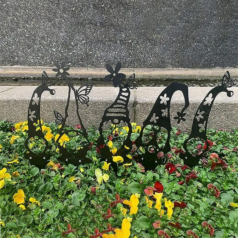KX4B METAL IRRILENTE FACELE PARA GNOMOS STÁTIA ARTETE SHOUETTE Home Garden Decoration