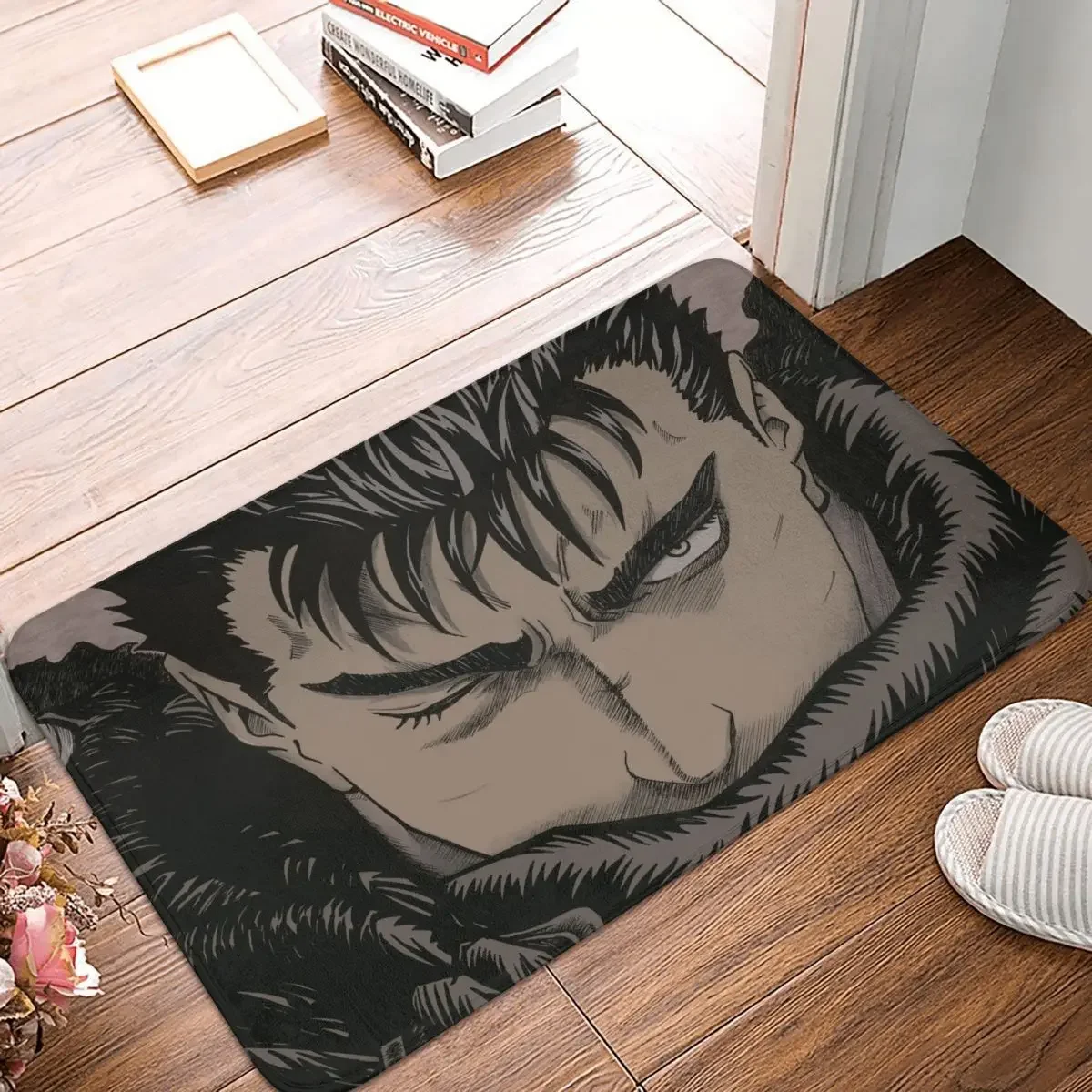 

Berserk Guts Griffith Behelit Manga Non-slip Doormat Bath Mat Kentaro Miura Cool Hallway Carpet Welcome Rug Bedroom Decorative