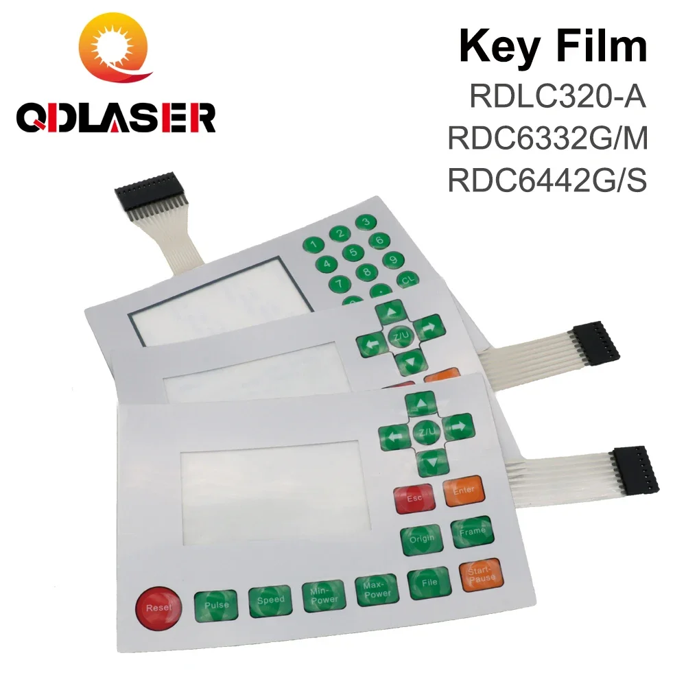 QDLASER Ruida Control Cards Membrane Switch for RDLC320-A RDC6332M RDC6442S RDC6332G RDC6442G Panels Key Film Keyboard Mask