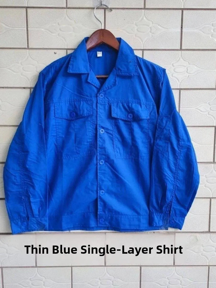 

Lightweight Long Sve Work orm irt And Pants for Men Wear Resistant Ultra Thin Button Workwear Breathable Casual Work...