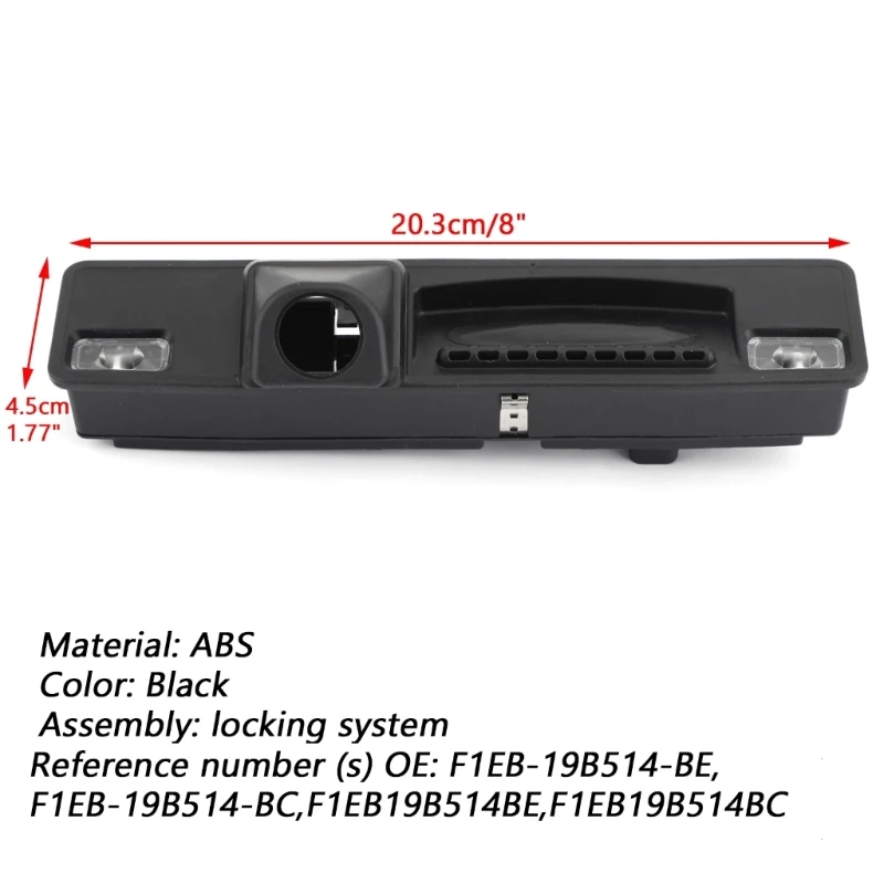 Car Trunk Handle Switch for Focus 12-18 F1EB-19B514-BE F1EB-19B514-BC Tailgate Handle Open Switch with Camera Hole - view 5