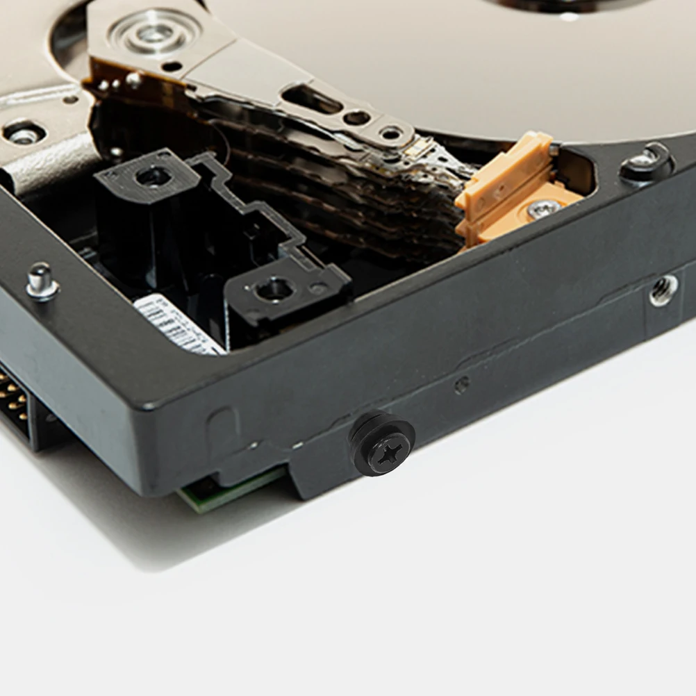 

20pcs Hard Drive Screws SSD Disk Absorption Washer Iron Shock PC Mounting Durability Installation Compatibility Hardware