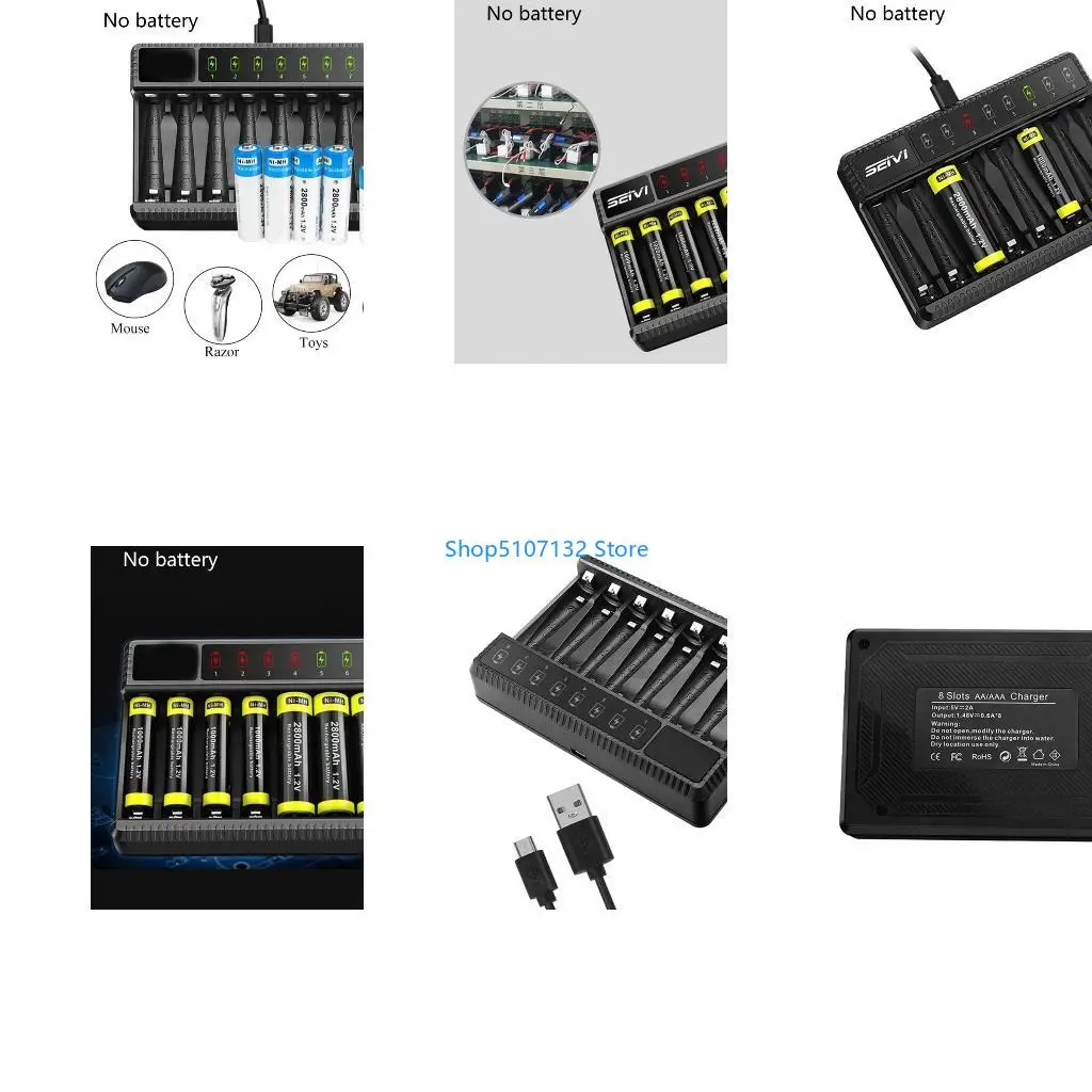 87HD 8 Slot Battery AA AAA Battery for NiMh NiCd Rechargeable Battery