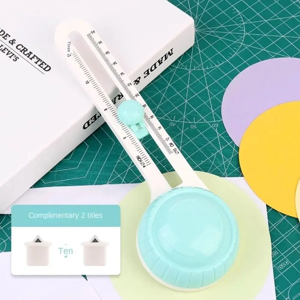 Paper Card Photo Circular Paper Cutter Safe Circle Shape 360° Rotary Circle Cutter DIY Crafts Round Cutting Tool Card Making