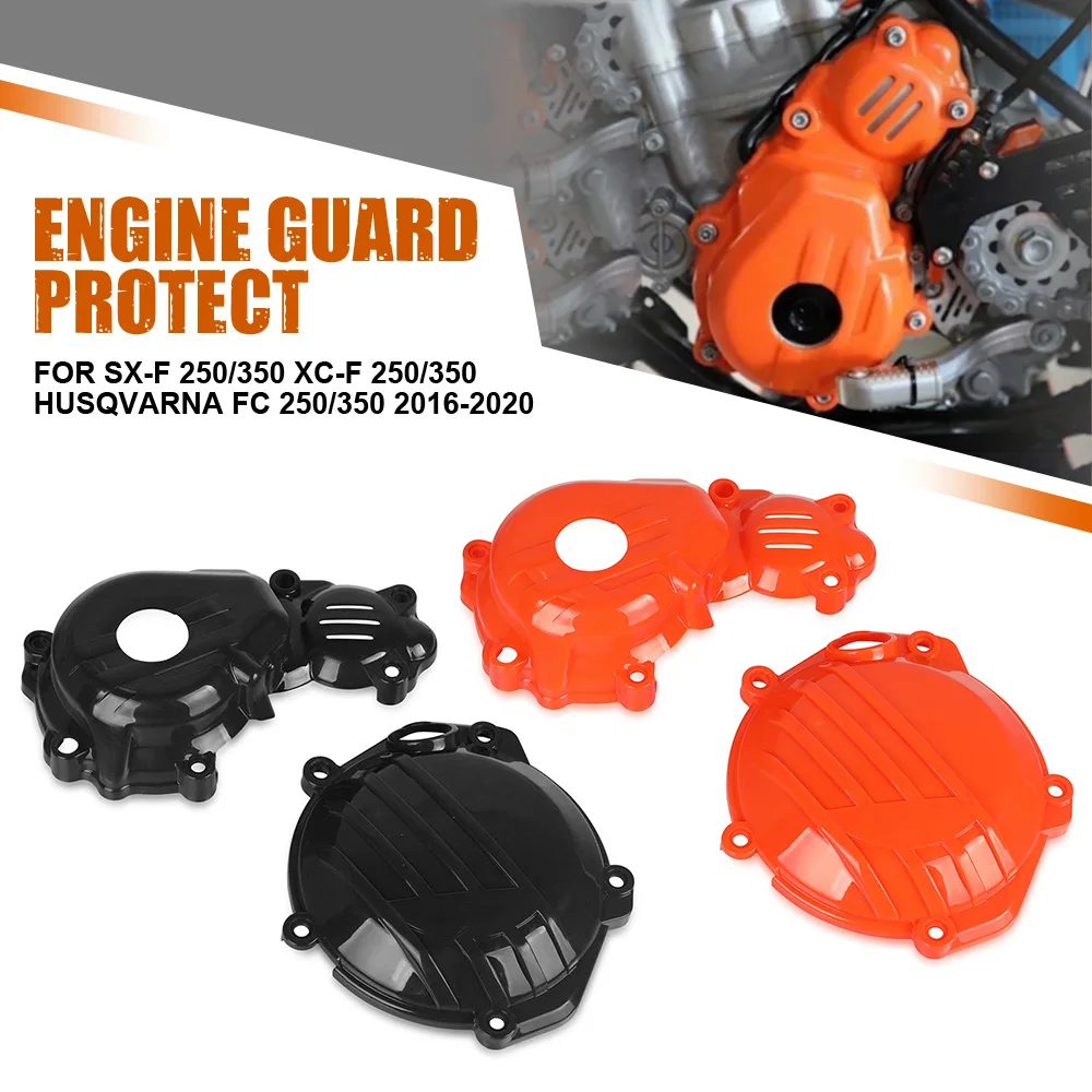 

For SX-F 250/350 XC-F 250/350 Husqvarna FC 250/350 2016-2020 Motorcycle Clutch Guard Ignition Water Pump Cover Protector Guard