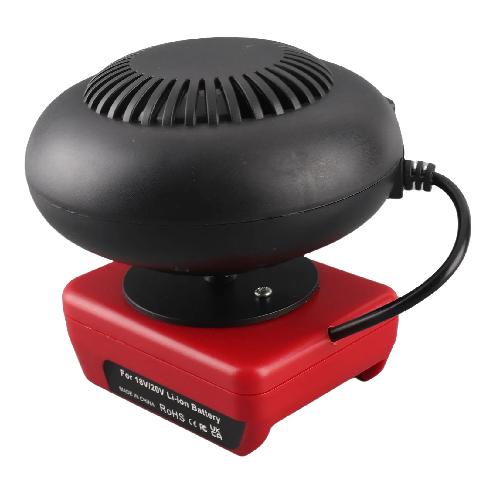 Battery Powered Heater Portable Heating Fan Multi Purpose Cordless Space Heater 2 Gears Temperature Settings 360 Degree Rotation image 3
