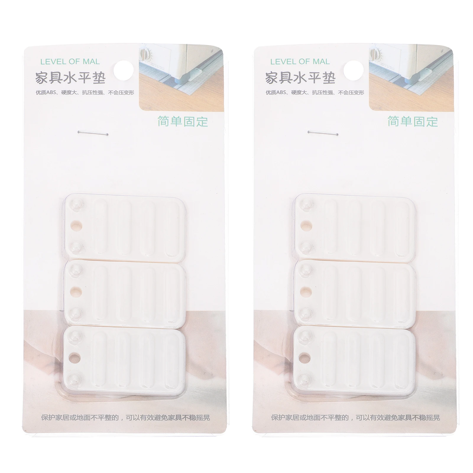 

15pcs Furniture Gap Plug Leveling Gasket ABS Sturdy Durable Shaking Prevention Stackable DIY Table