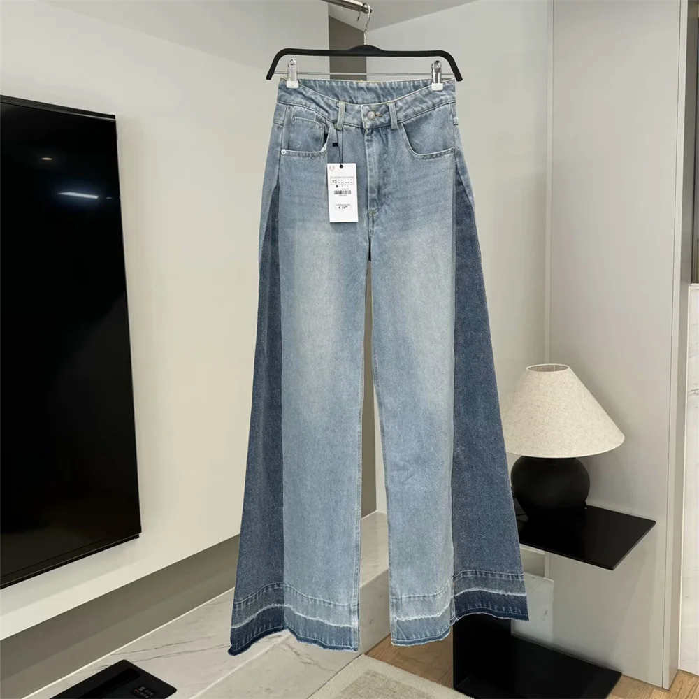 

UNIZERA women's casual pants with pockets high waist wide legs versatile temperament summer new pants