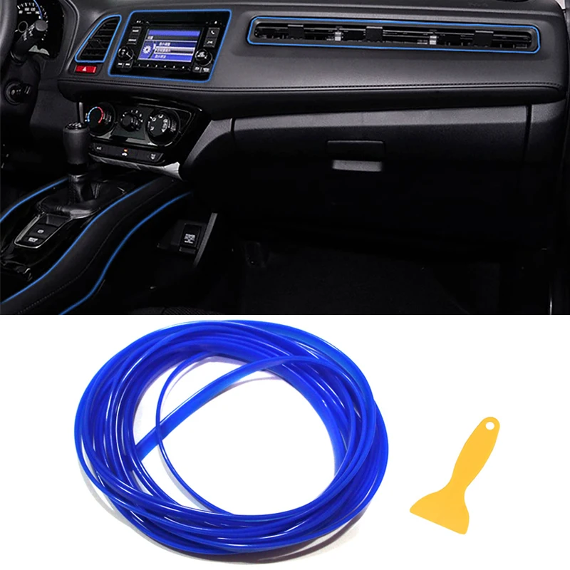 

5/8M Car Decorative Strip DIY Interior Decorative Line For Mitsubishi ASX Outlander Pajero Honda Civic Accord Jazz Fit CRV XRV