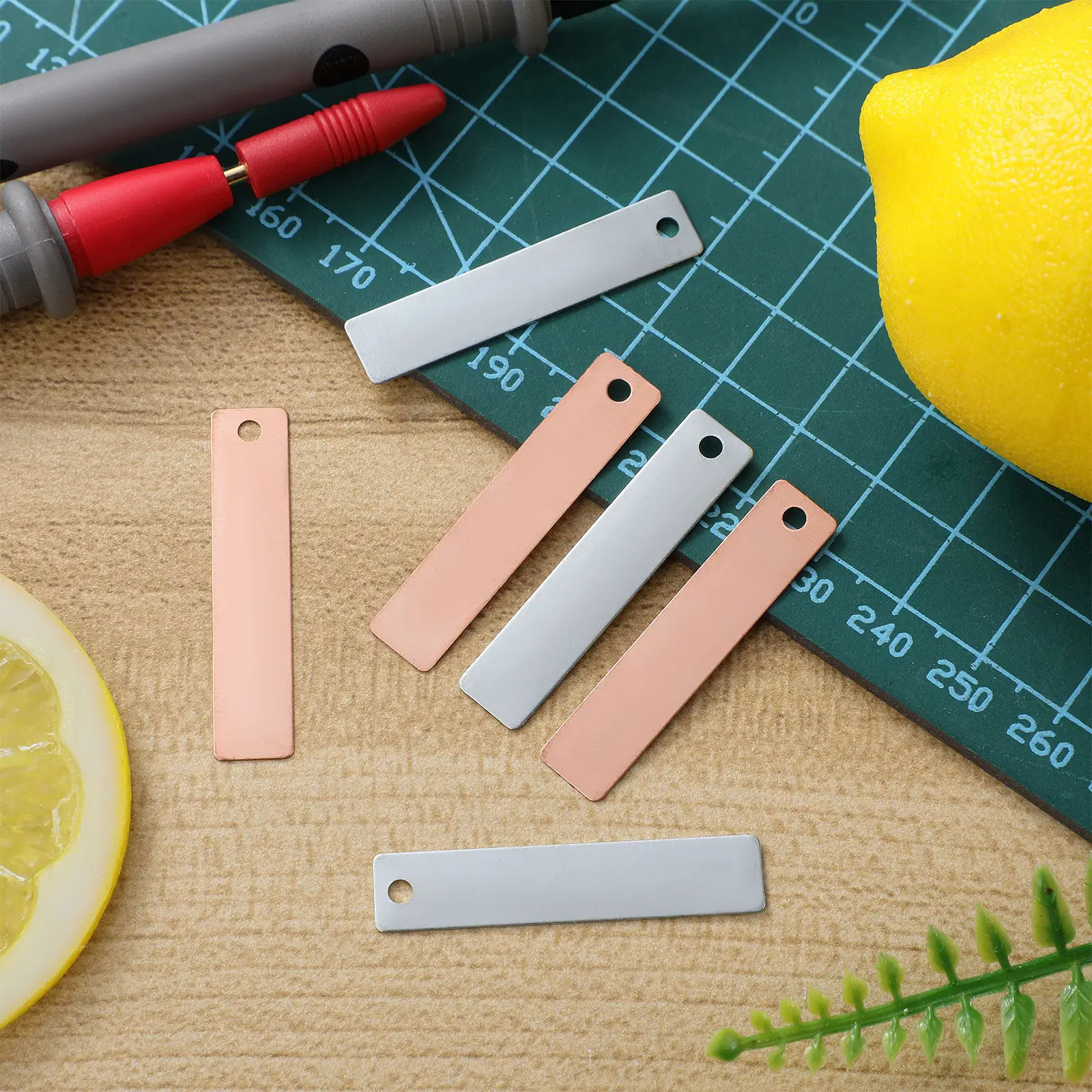 20 Pcs Copper Anode Tube Bending Strip Metal Dismantling Tools Test Strips For Pool Roof Moss And Zinc Electrode Plating Kit