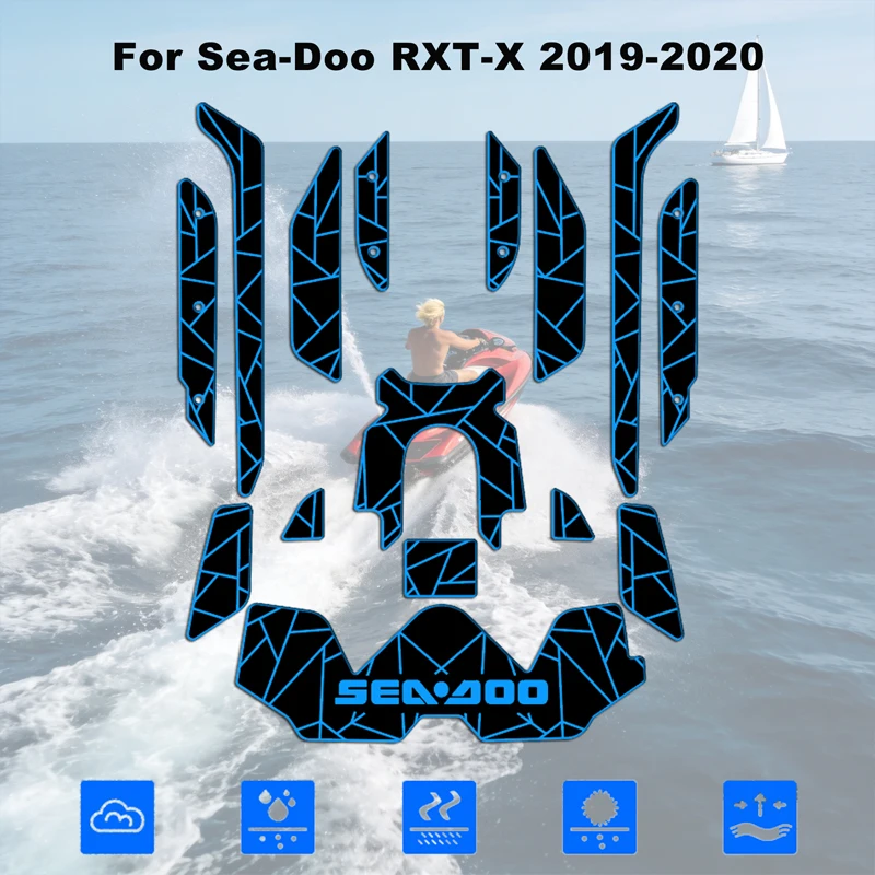 

Customized EVA Jet Ski Traction Mat Faux Teaking Sheet Anti Skid Mat For Seadoo 2019 RXT300