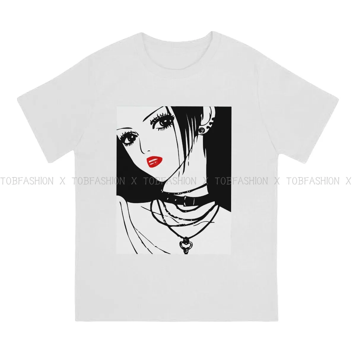 Nana Anime Men's TShirt Punk Girl Individuality T Shirt Graphic Sweatshirts Hipster