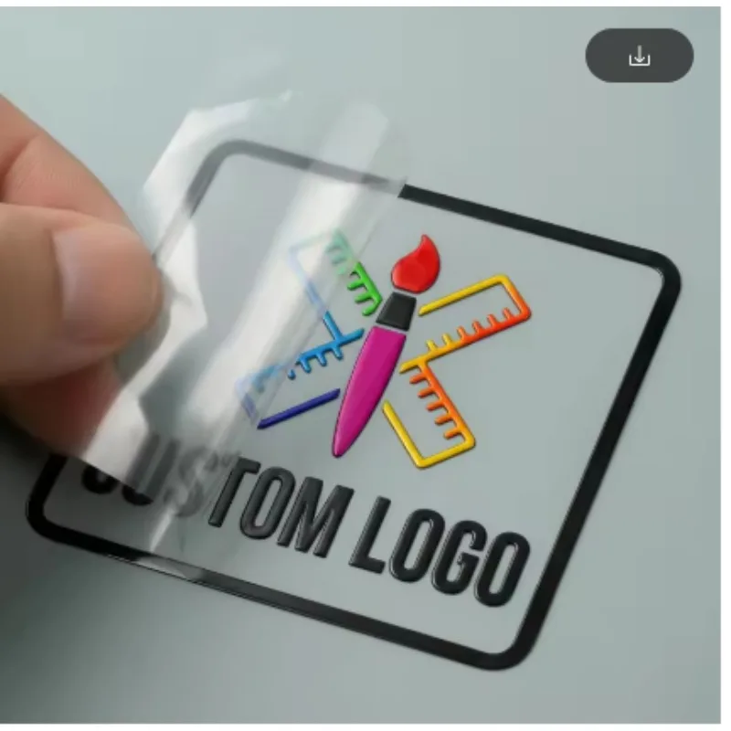 Custom Transfer Stickers 3D LOGO Personalized Sticker Wedding Label Waterproof UV DTF Birthday Party Logo Stickers