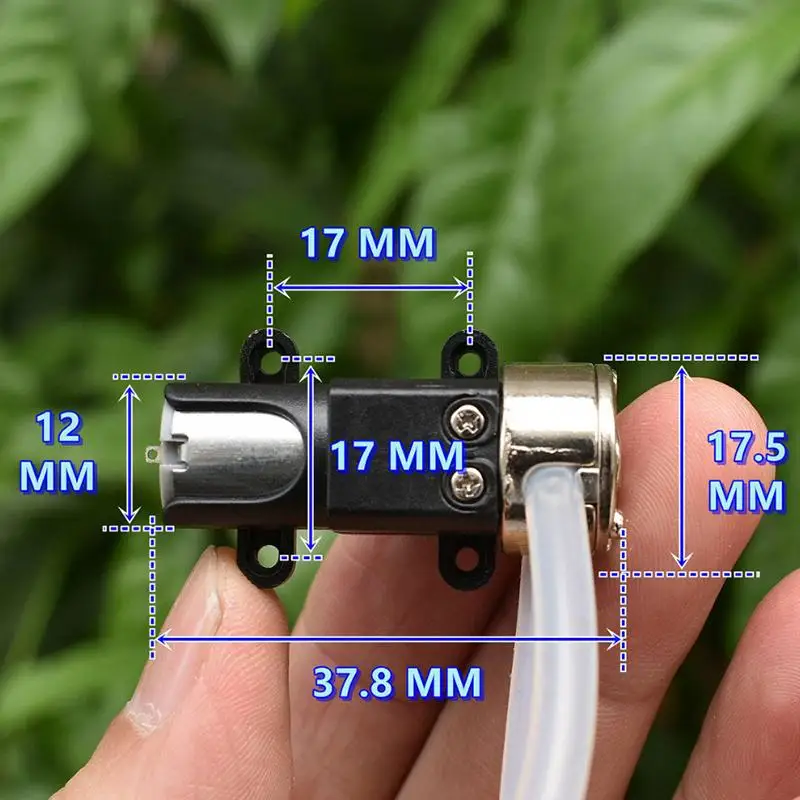 1PC DC 3V 3.7V Micro Peristaltic Pump Squeezing Dosing Pump Mini N20 Full Metal Gear Metering Pump Lab Analytic DripFlow Control