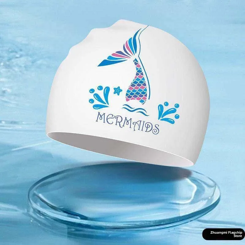 touca-de-natacao-de-silicone-para-mulheres-nao-apertada-tamanho-grande-impermeavel-para-treinamento-e-competicao-touca-d