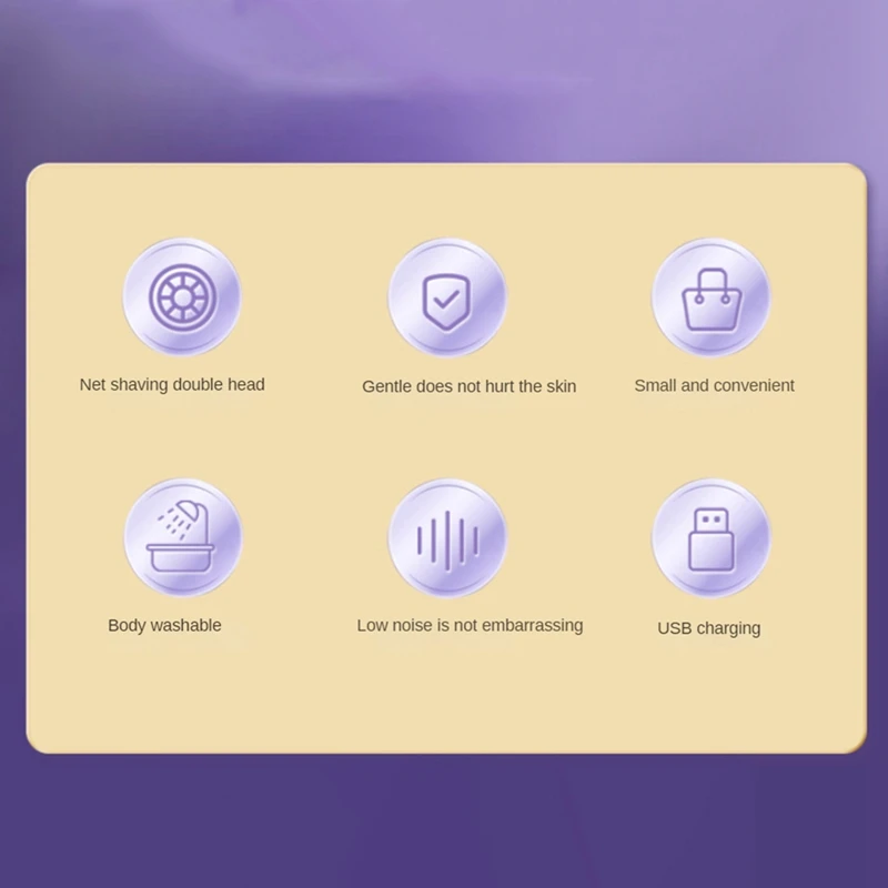 حار بيكيني المتقلب للنساء غير مؤلم إزالة الشعر السيدات مقاوم للماء الرطب والجاف 2 في 1 ماكينة حلاقة للسيدات لشعر العانة وشعر الوجه