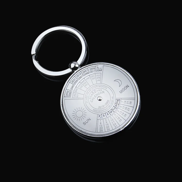 keychain calendar 50 Years Super Perpetual Calendar Key Chain Bottle Opener Key Rings Astrology KeyChain Party Gift Key Holder G