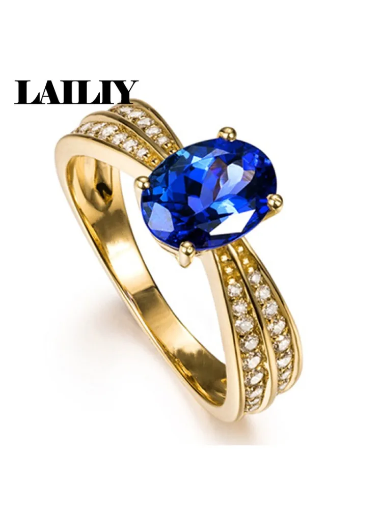 Men's 925 Sterling Silver 18K Gold Double Row Diamond Adjustable Ring