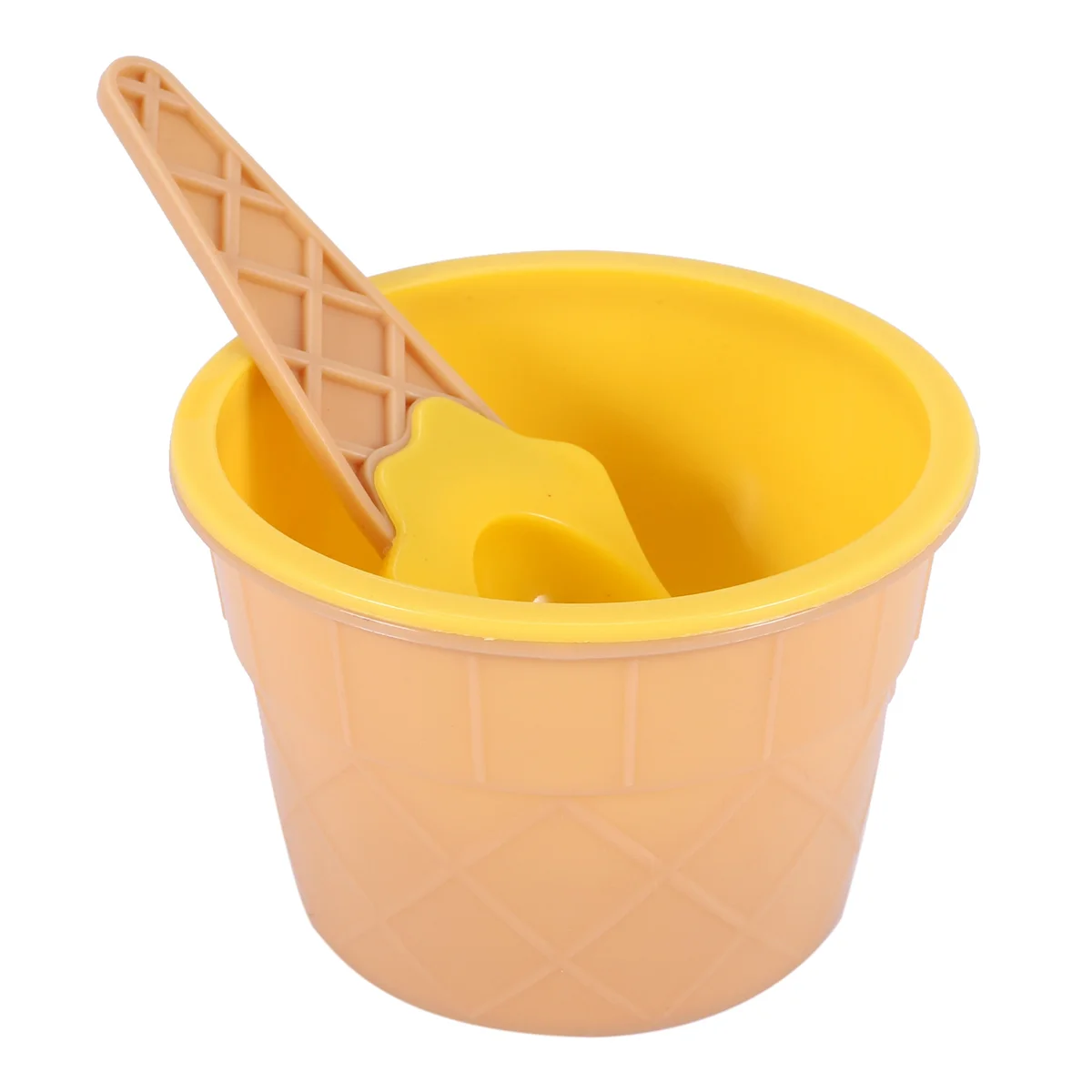 High-end 6Pcs Ice Cream Bowl Set Different Color Ice Cream Spoon Bowl Tableware Set Creative Children Cartoon Bowl