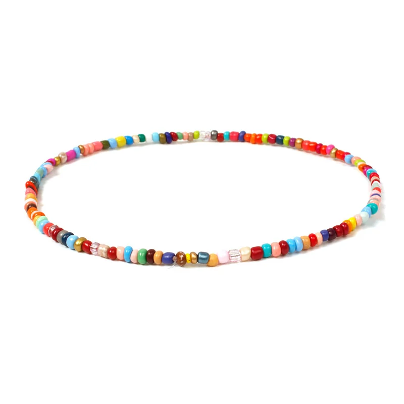 2025 Böhmen Stil Perlen Halskette Mehrfarbige Halsketten Charme Halsketten Süße Hals Kette Schmuck Für Frauen Mädchen Großhandel – Detail 5