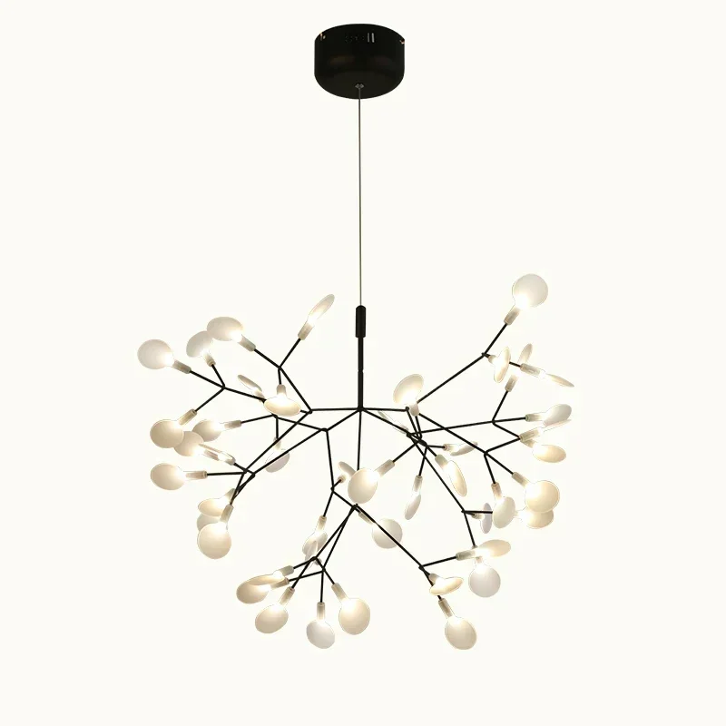 Nordic Firefly LED Pendant Light Glossy Living Room Villa Interior Decoration Chandelier Lighting Glass Ball Kitchen Lamps