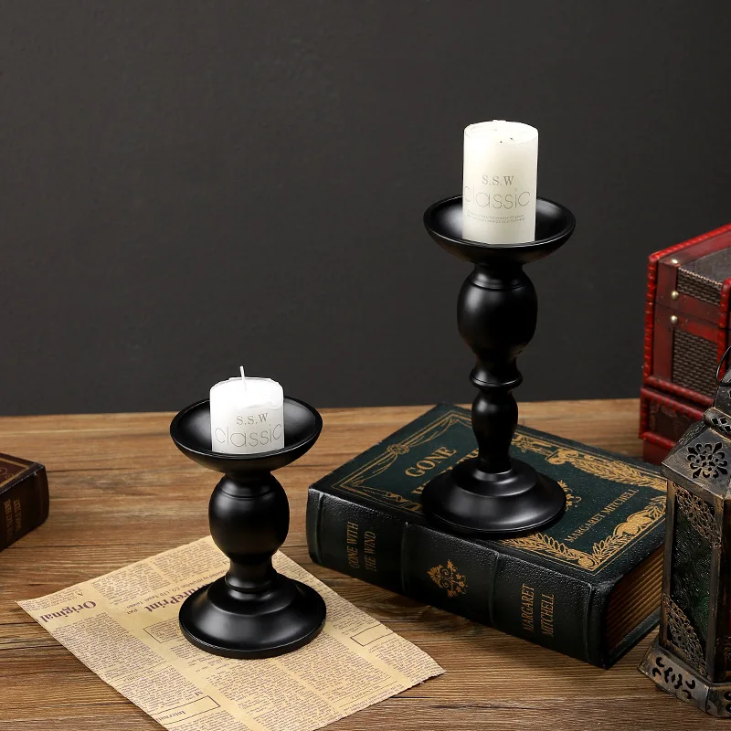 Vintage American Iron Candle Holder for Romantic Dinner Wedding Decor Luxury Home Decor