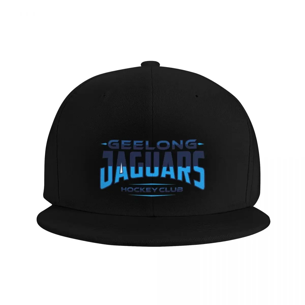 Geelong Jaguars Hockey Club - Blue Text  Transparent Background Baseball Cap Big Size Hat  Wear Men Women's