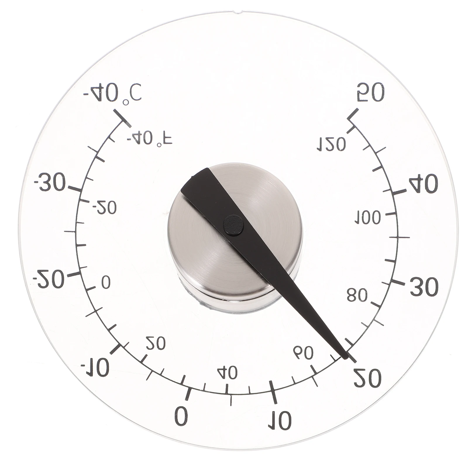 

Waterproof Thermometer 4.3 Inch Round Dial Self-Adhesive Outdoor Temperature Indicator for Window Door Indoor Use No
