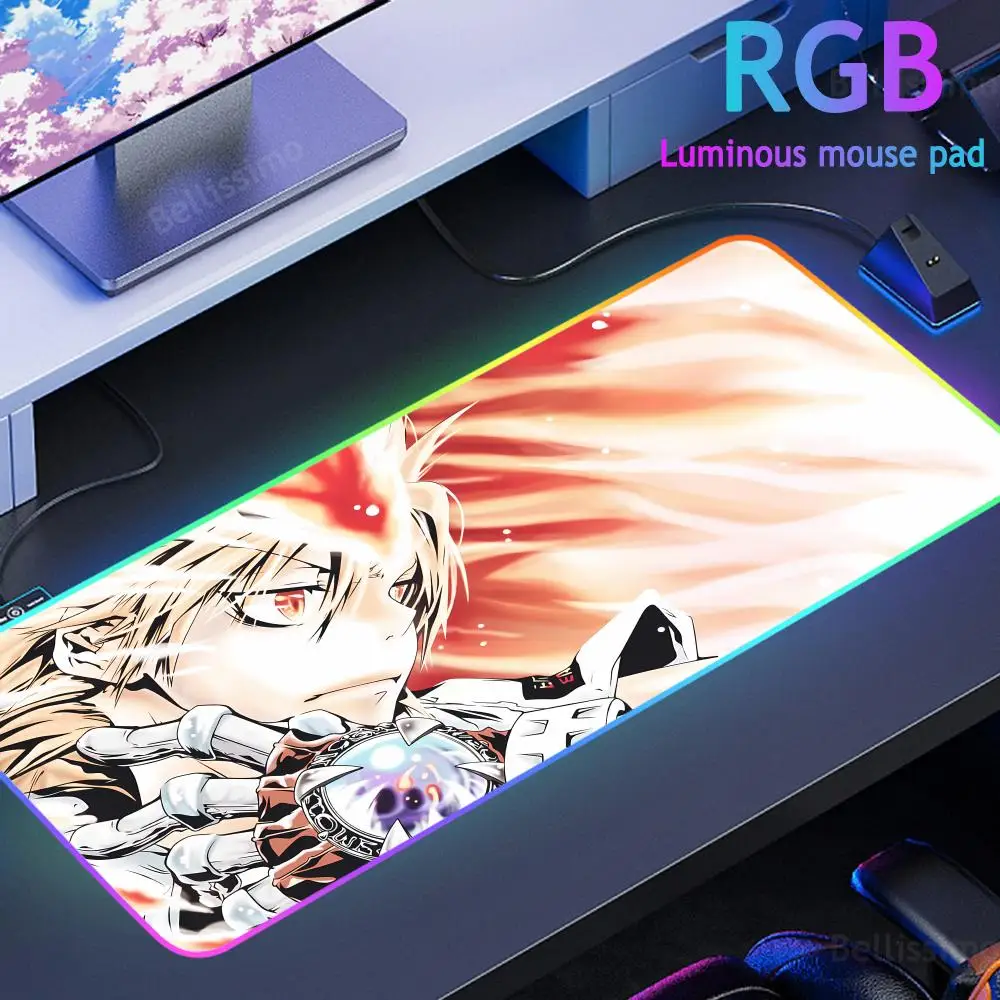 H_hitman REBORN Mouse Extended Pad Teclado Mouse Pad Ergonómico Pad Alfombrilla Escritorio RGB HD Desk Protector Mouse Pad