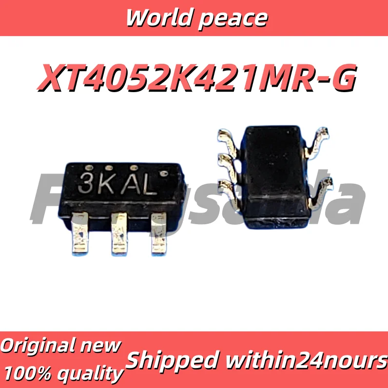 100PCS/ 100% New XT4052K421MR-G XT4052K421MR 3KAL 3KAC 3K.. sot23-5 Black plastic casing