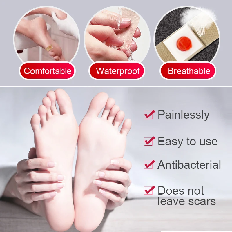 18pcs Foot Corn Killer Plaster Calluses Medical Sticker Toe Protector Reduce Friction Dressing Plantar For Feet Wart Plaster