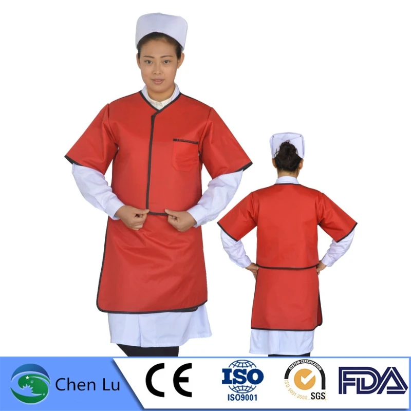 X-ray gamma ray protective 0.5mmpb short sleeved lead apron set radiological protection short sleeved lead vest and lead skirt