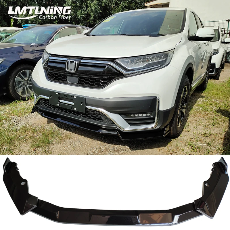 

Lmтюнинг для Honda CRV CR-V 2021 + новый высококачественный черный бампер ABS передний диффузор для губ защитный спойлер