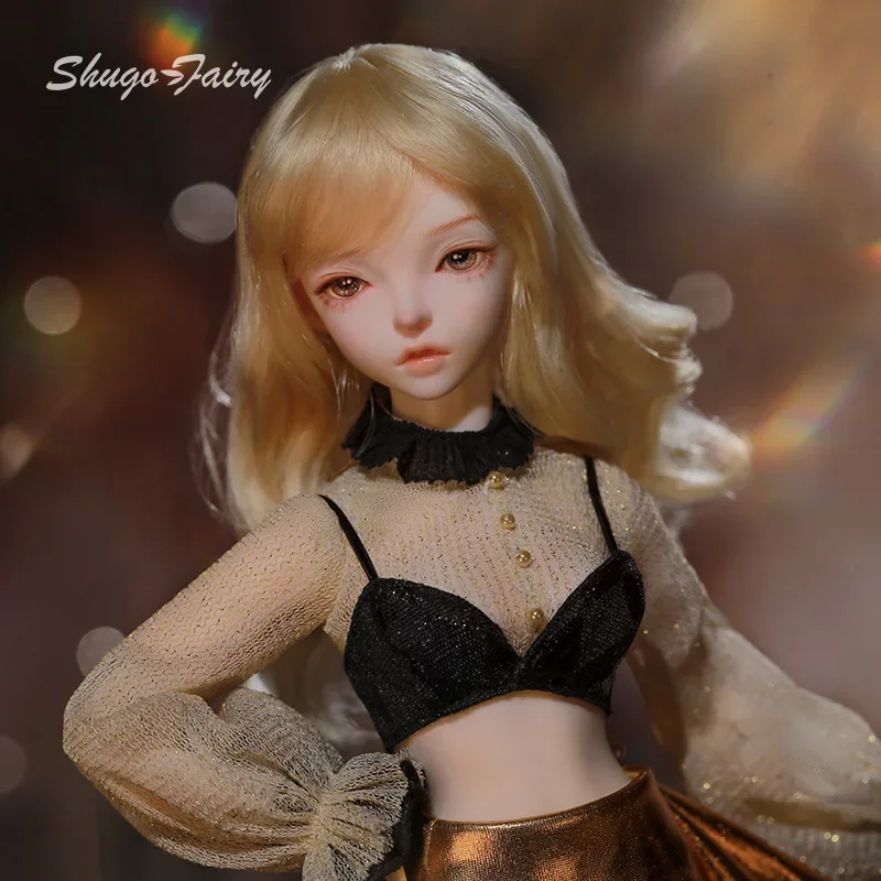 Minifee 시린 Bjd 인형 1/4 풀 세트 D 가슴 패션 인사이더 멋진 소녀 장난감, 송진 볼 조인트 인형 Shugafairy