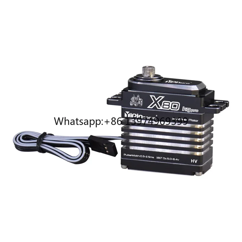 GXservo X80 80kg Pro Deep Waterproof 1/8 Car PWM Digital Steering Gear All Metal Servo for 1/10 Car Motor Components factory