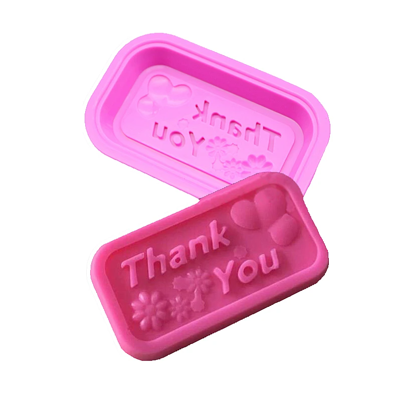 South Korea\'s Small Natural Soap And Handmade Soap Silicone Mold Making Pastry Cake Thank You Shape Forming Tool