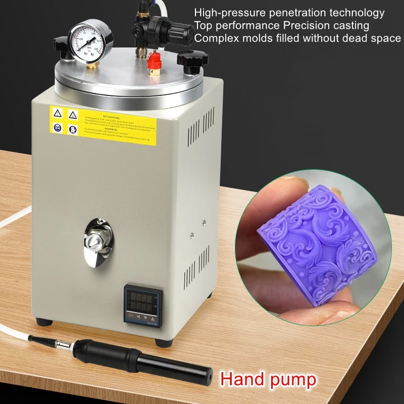 

Pneumatic Jewelry Injection Wax Machine Wax Molding Pressure Casting Machine Small Easy Operation No Air Holes High Pressure