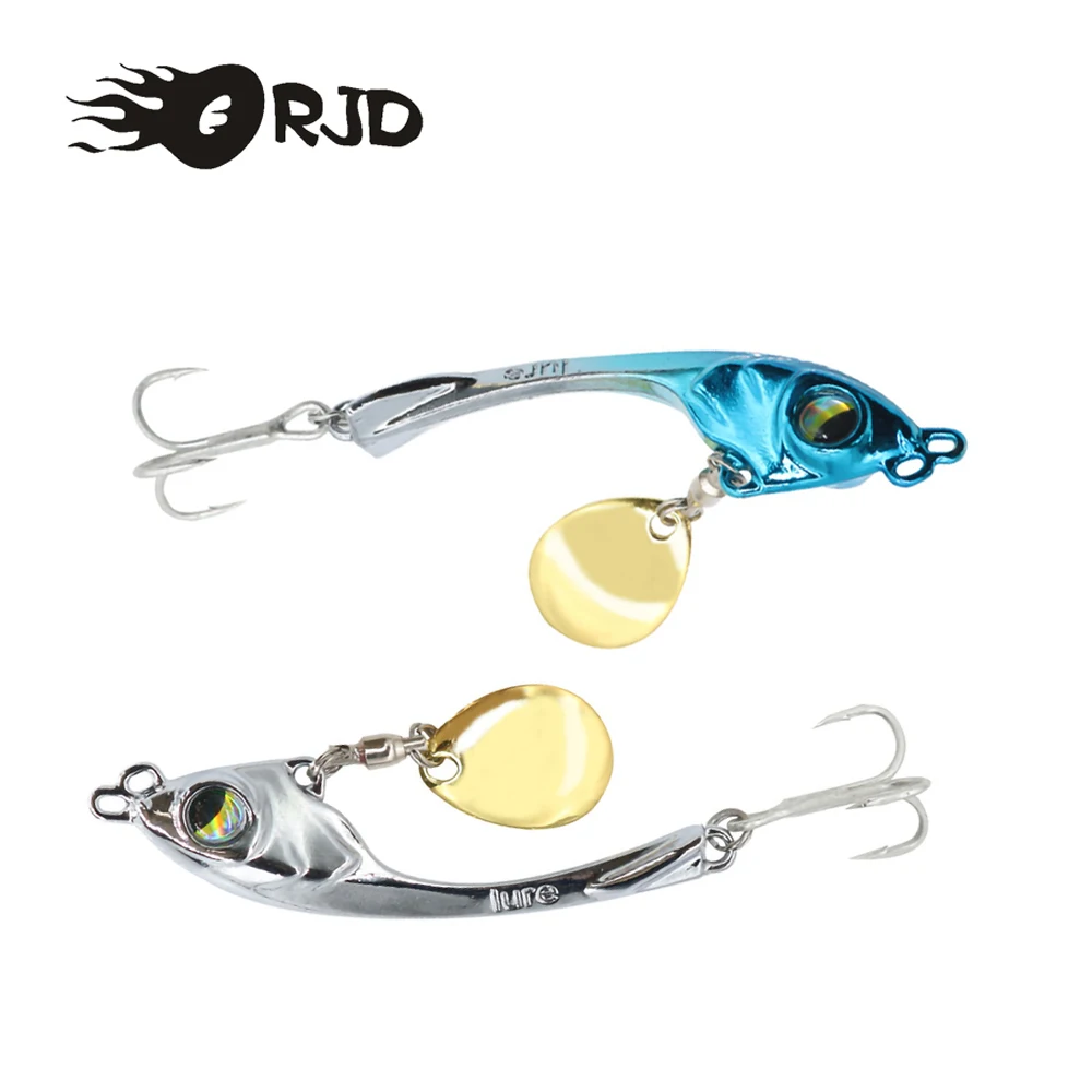 

ORJD 1/3/6Pcs Metal Vib Rotating Spoon Wobbles Vibration 10g 15g Fishing Lures Pike Bass Spinner Hard Baits Pesca Fishing Tackle