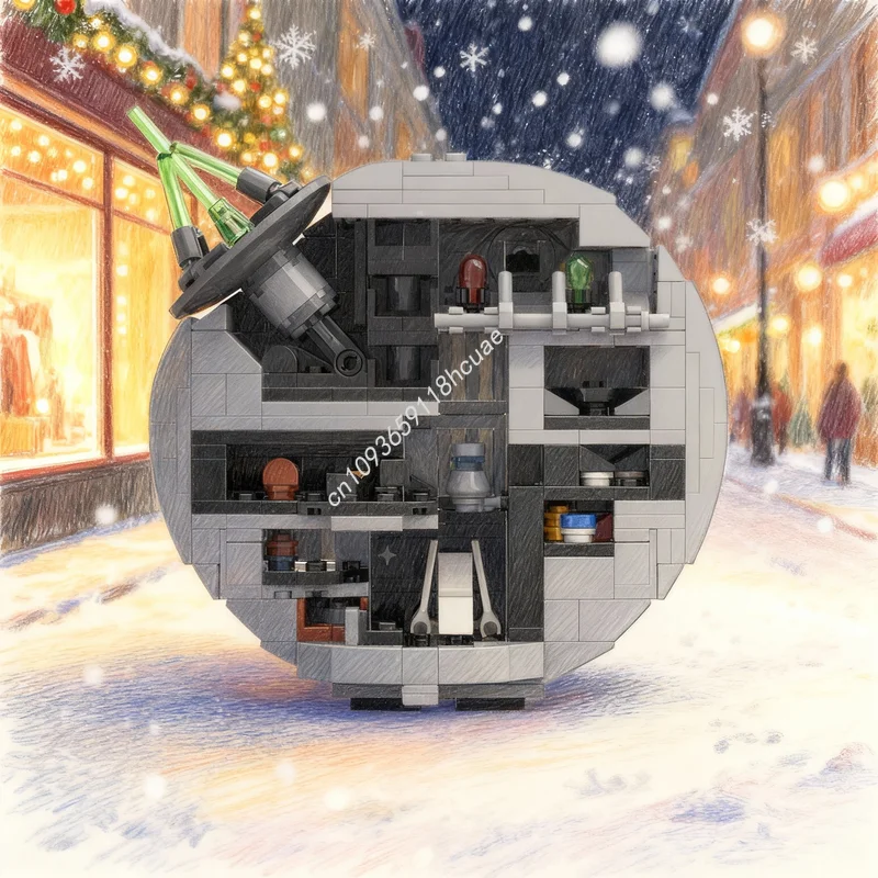 

402pcs MOC Star Battle Midi Scale Death Model Building Blocks Architecture Toys Idea Festival Gift Education Brick