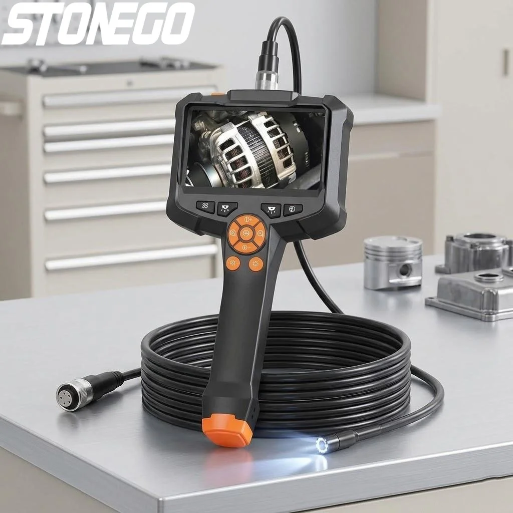 

Водонепроницаемый автомобильный/бытовой инспекционный бороскоп 1080P с кабелем 1м/5м/10м, аккумулятором 2000 мАч и IPS-экраном, эндоскопическая камера