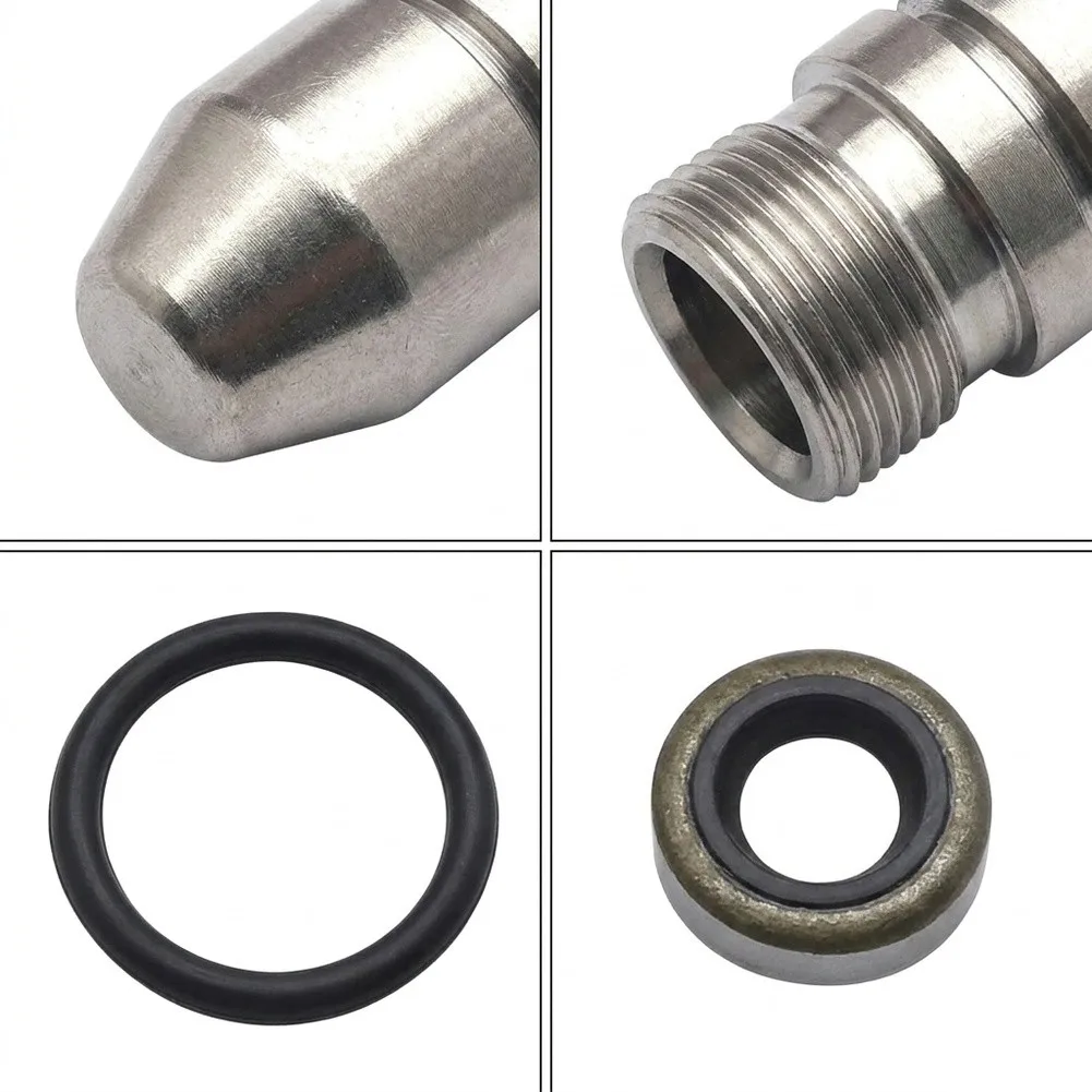 TH350C Speedometer Gear Housing Assembly Carbon Steel with O Ring and Oil Seal 0.875 inch x 1.75 inch dimensions