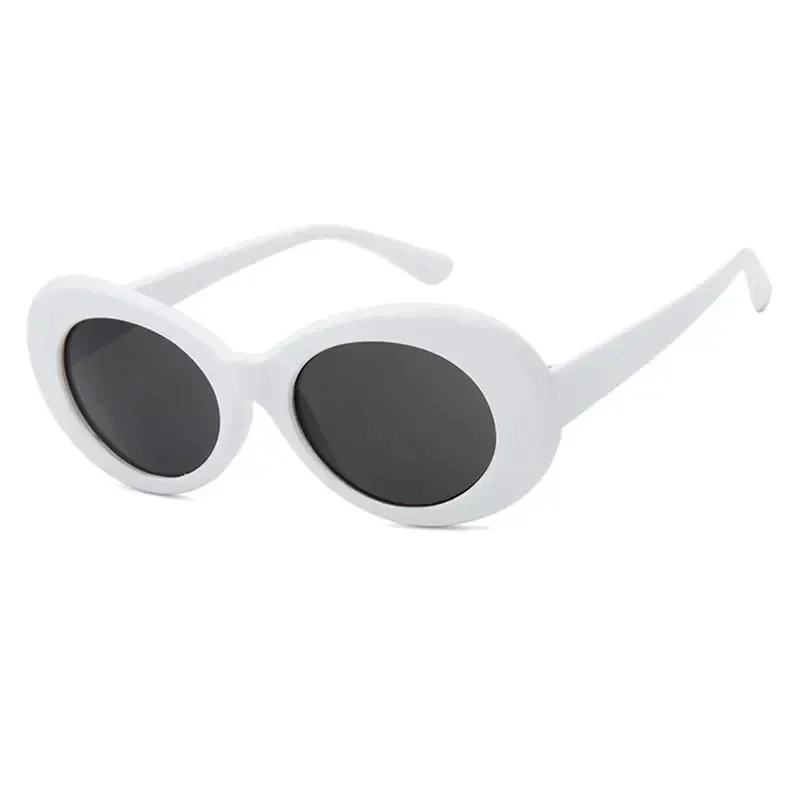 1/3pcs Punk Female Clout Goggles Kurt Cobain Eyeglasses Men Oval Sunglasses Women Unisex Hip Pop Sun Glasses